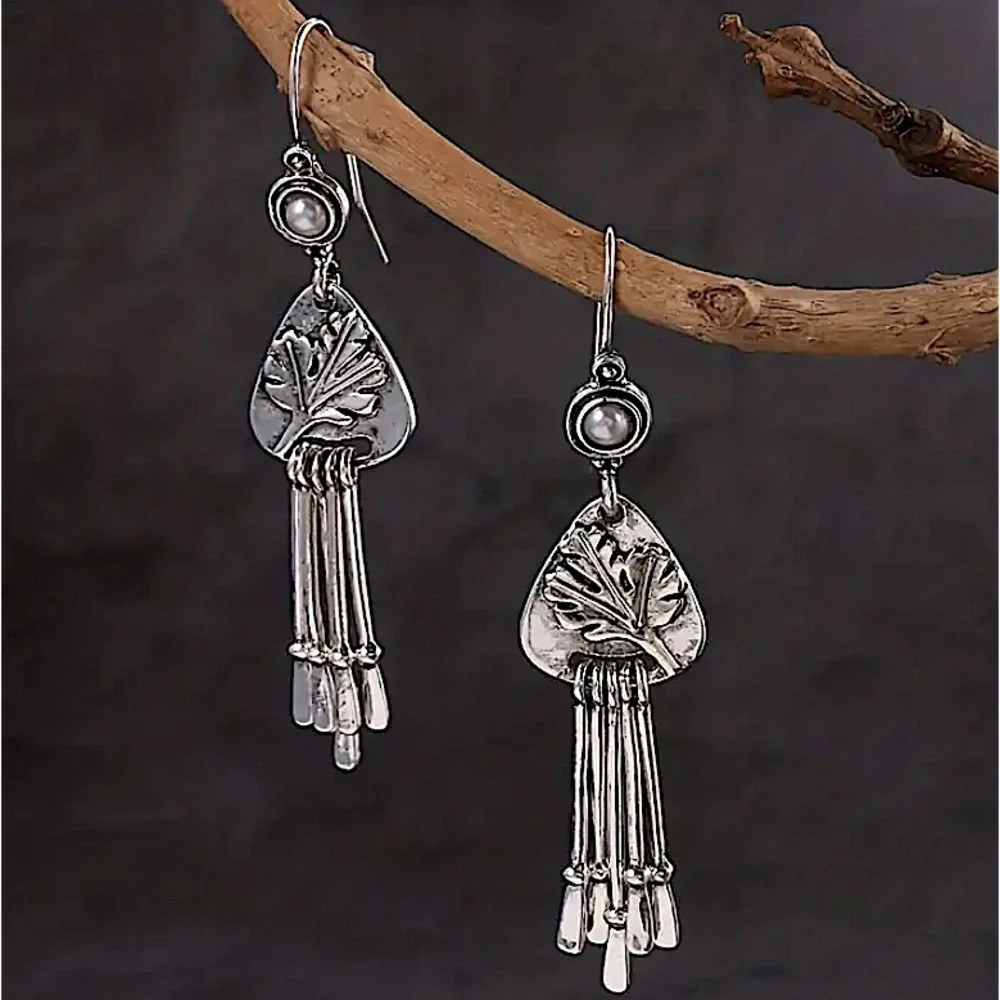 Vintage Boho Geometric Irregular Dangle Earrings